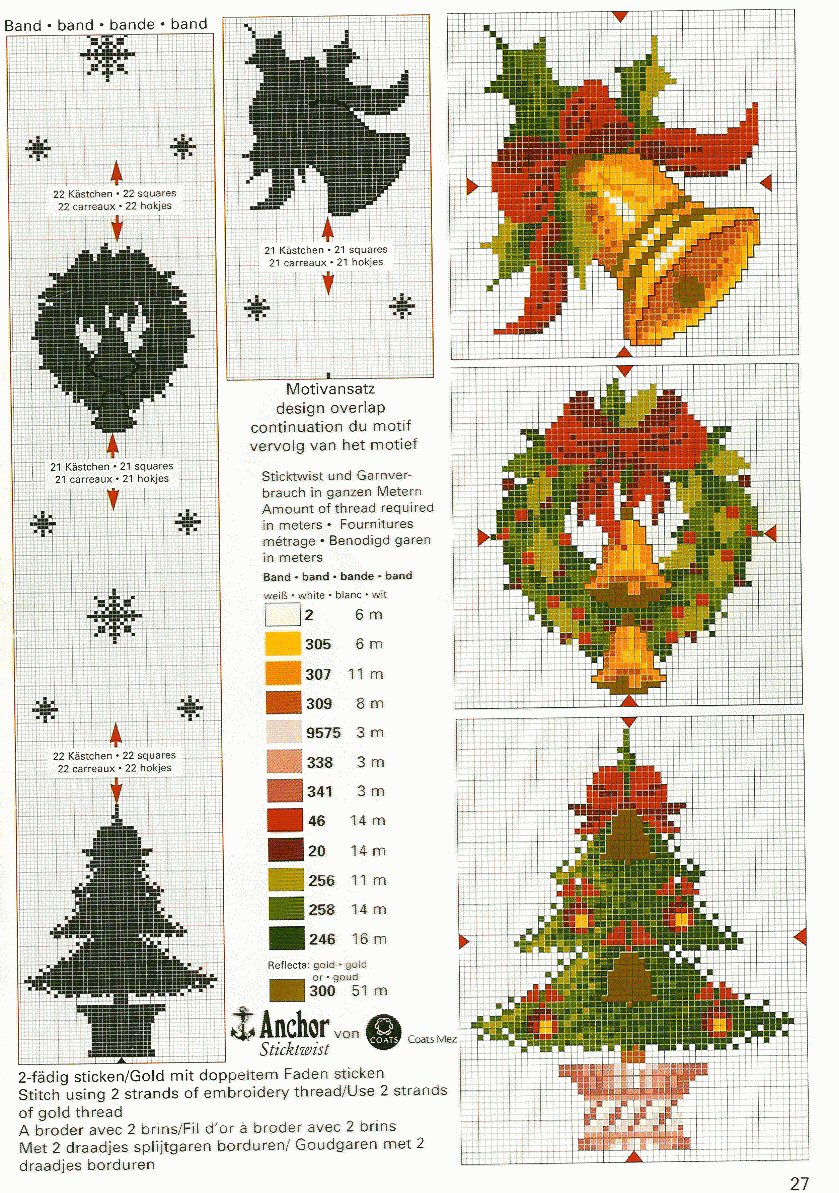 Schema punto croce Tovaglia 41