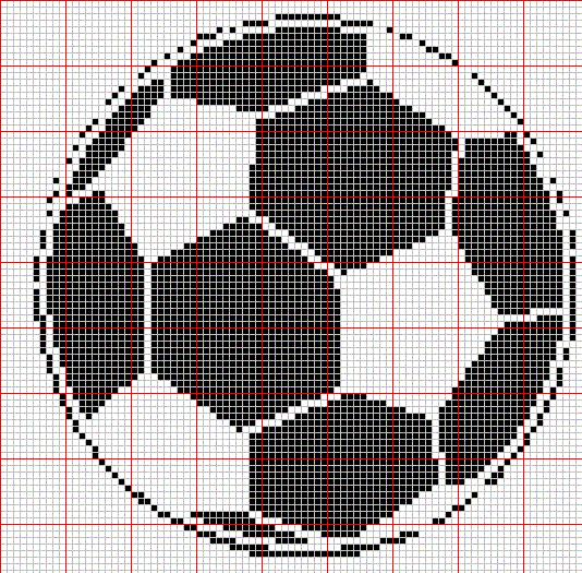 Schema punto croce Pallone