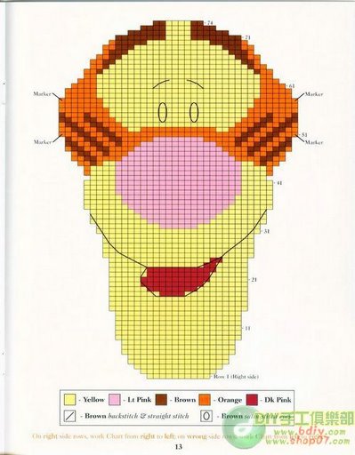 Schema punto croce Winnie 9